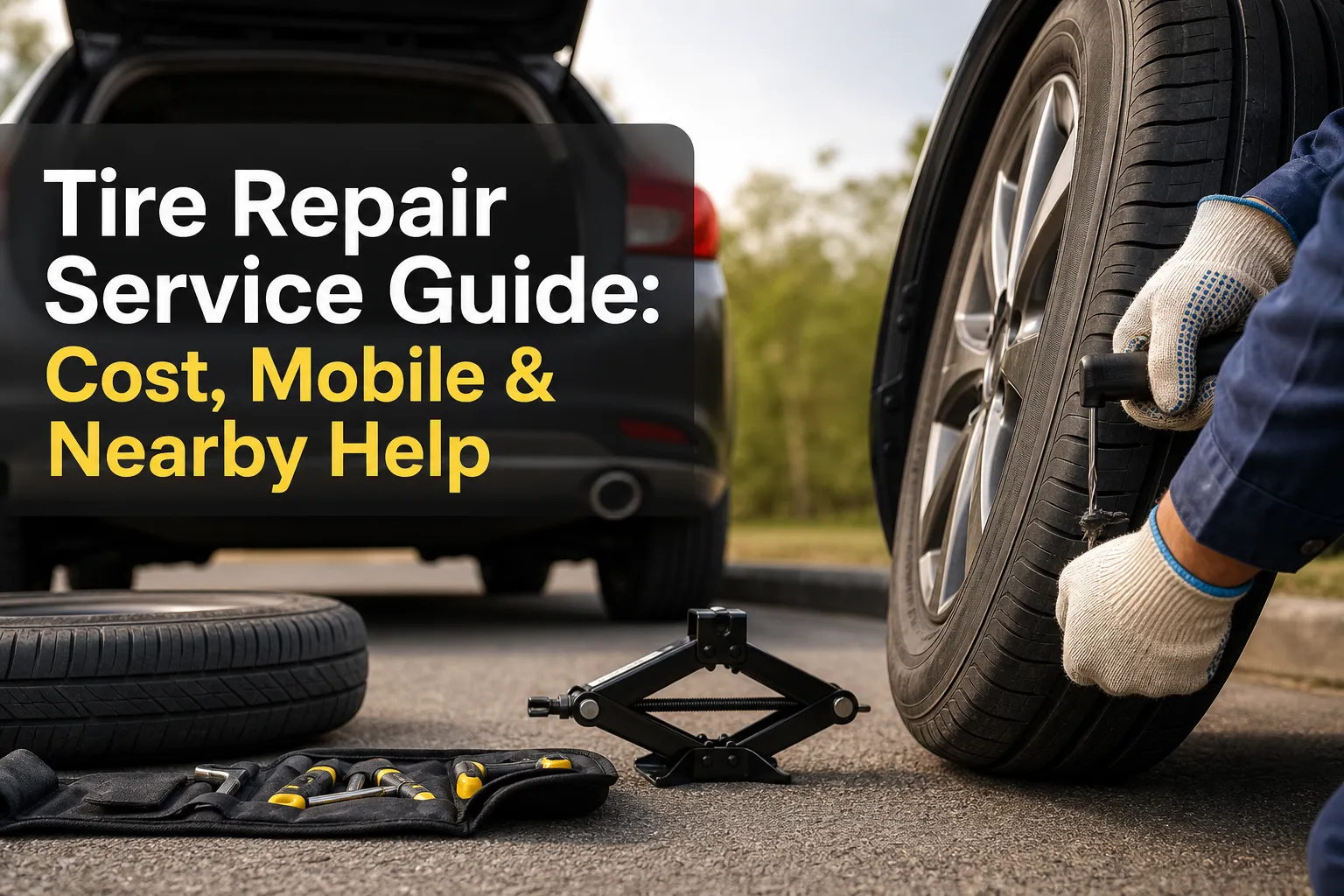 Tire Repair Service Guide: Cost, Mobile & Nearby Help