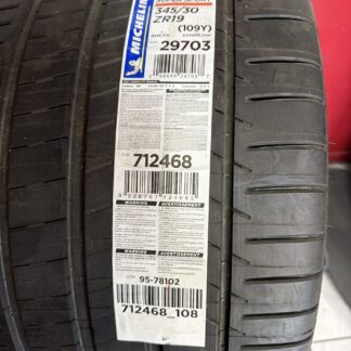 Michelin Pilot Super Sport 345/30R19 new summer performance tire
