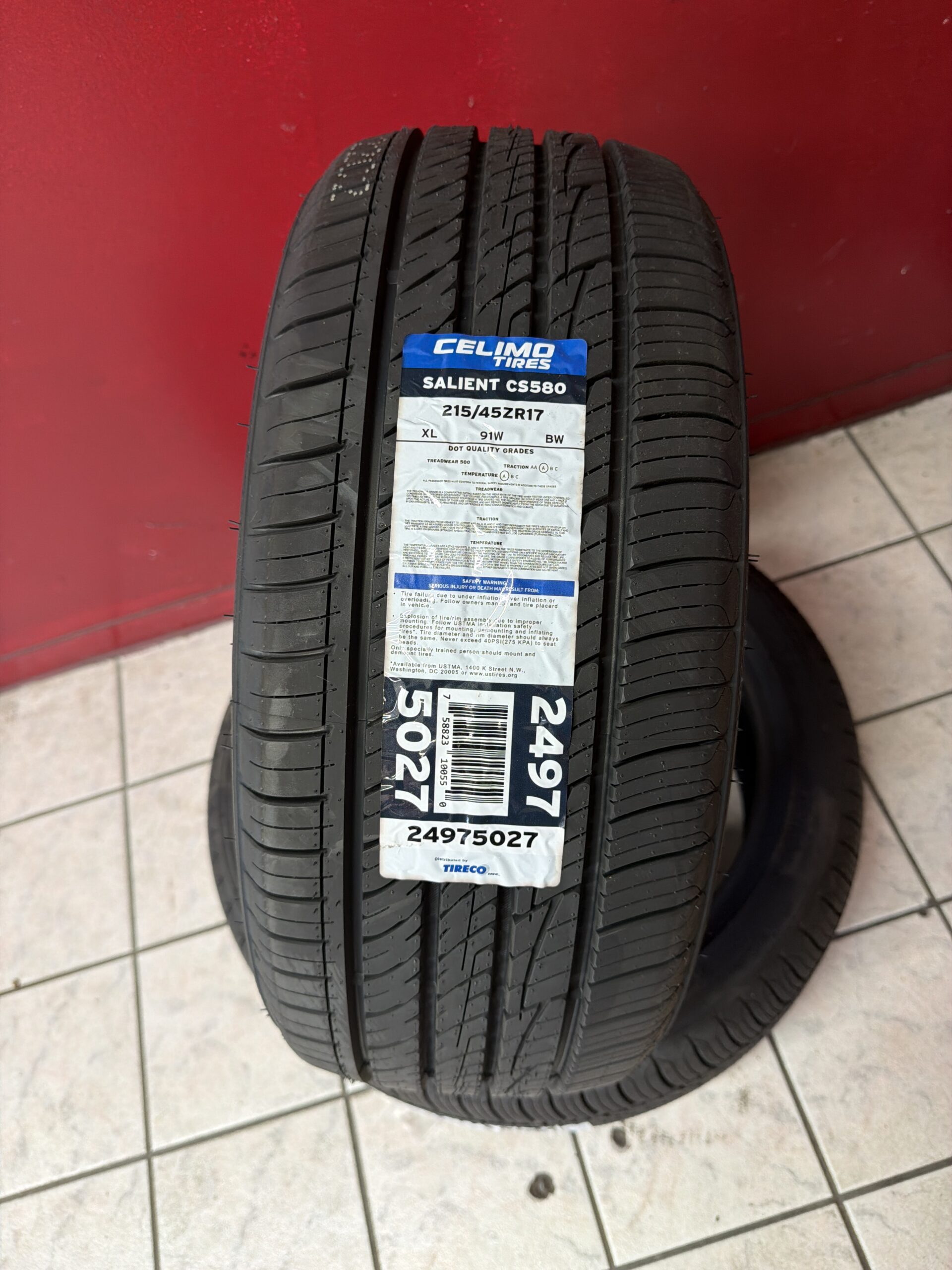 Celimo Salient CS580 215/45R17 91W new all-season tire